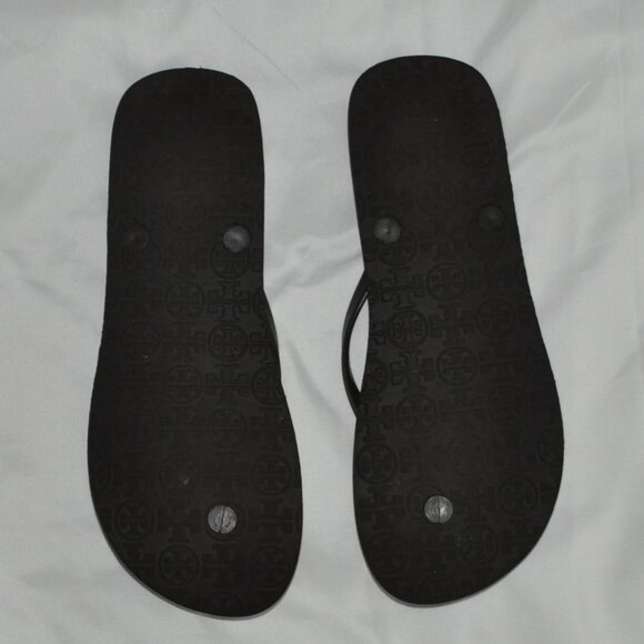 Tory Burch PVC Flip Flops Thong Sandals Leopard Size 11 Women's Summer Shoes - Picture 2 of 5